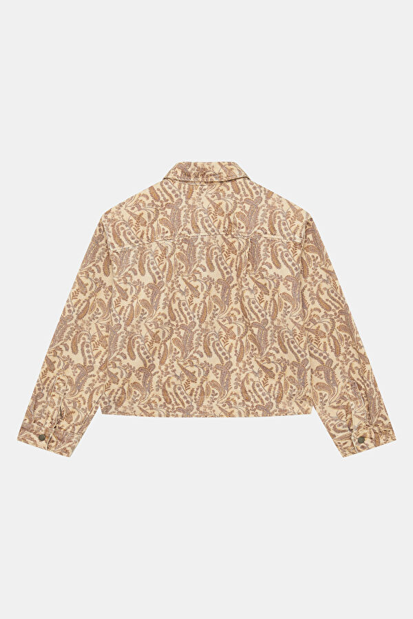 Ecru Zip-Up Women's Jacket 5