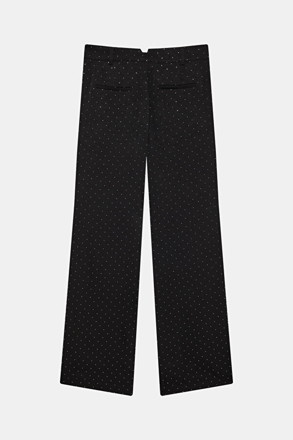 Siyah Wide Leg Kadın Pantolon 2