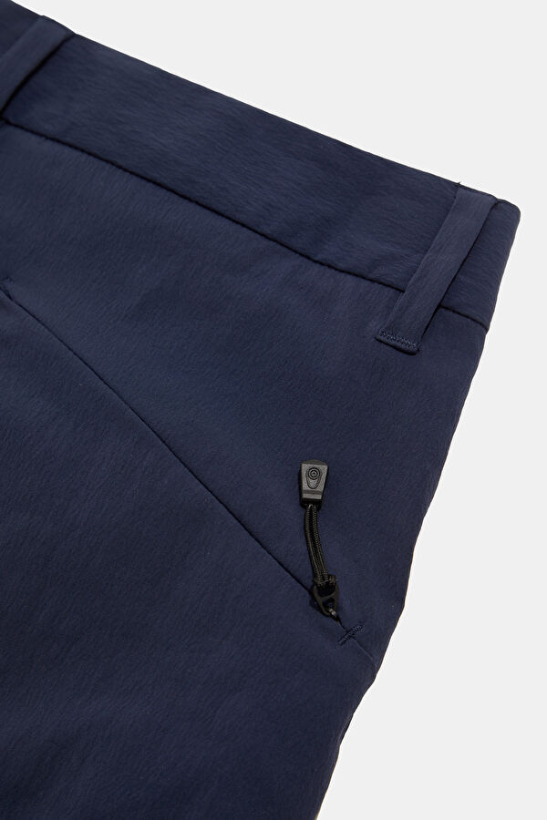 Navy Blue Straight Leg Men's Trousers 5