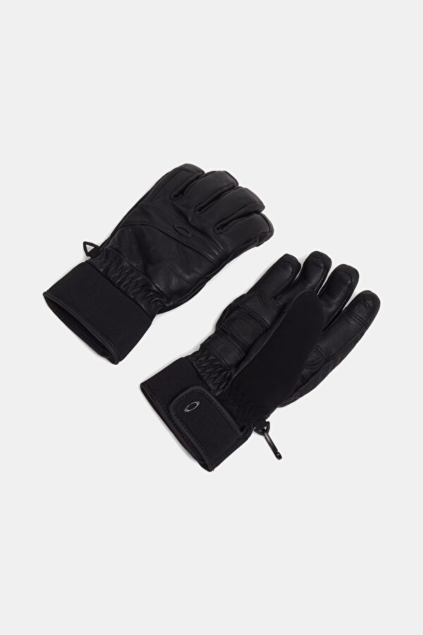 W. Peak Black Leather Women's Gloves