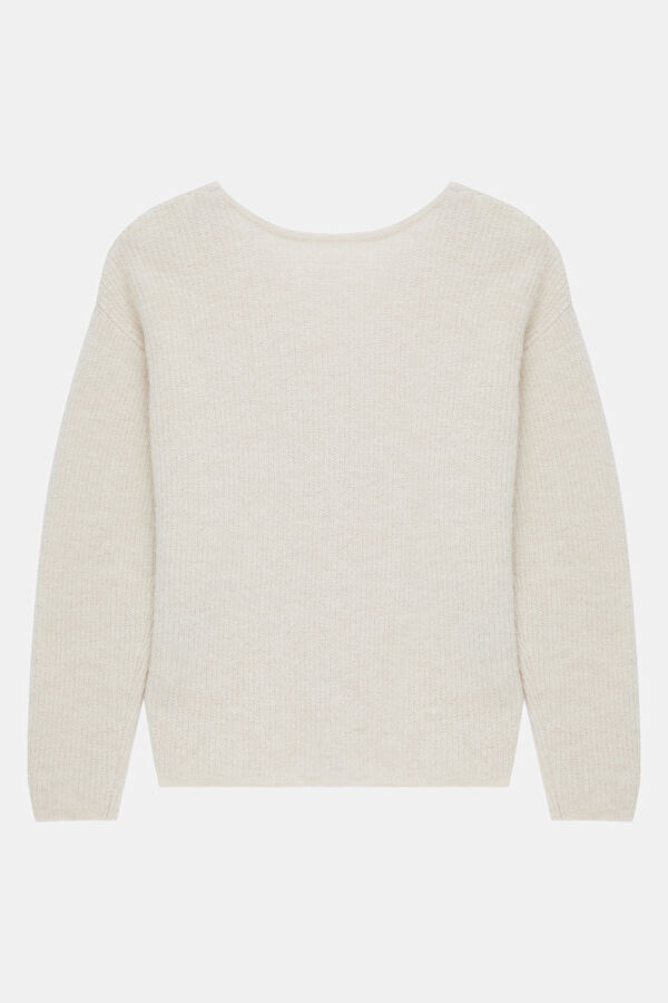 Cream Wool Women's Sweater 2