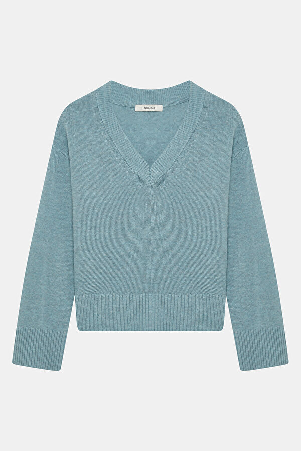 Blue Wool Women's Sweater