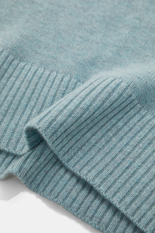Blue Wool Women's Sweater 5