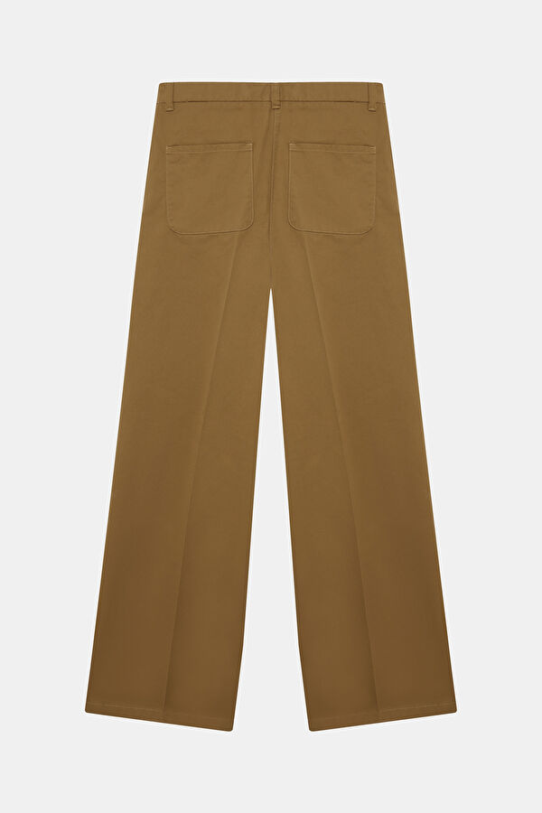 Taba Wide Leg Kadın Pantolon 2