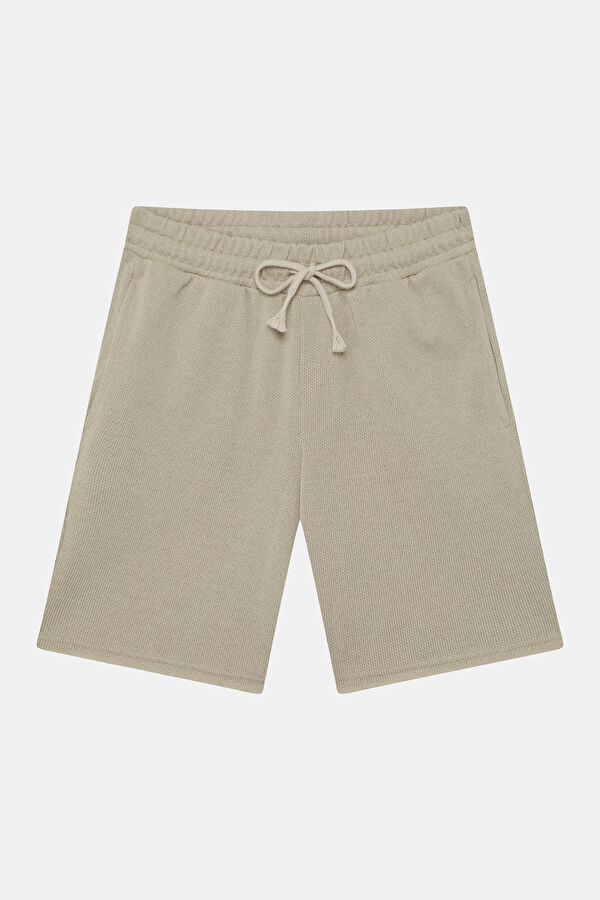 Beige Straight Men's Shorts