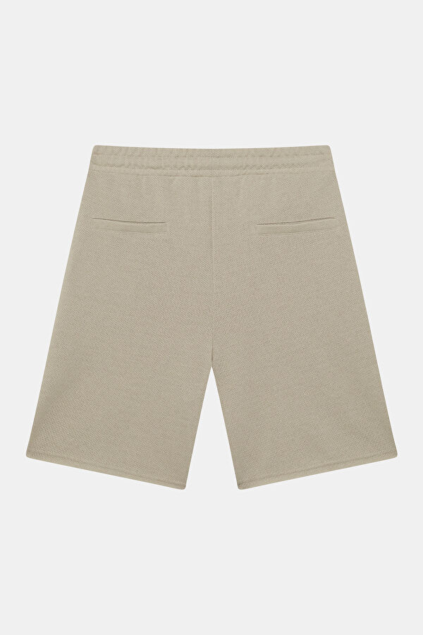 Beige Straight Men's Shorts 2
