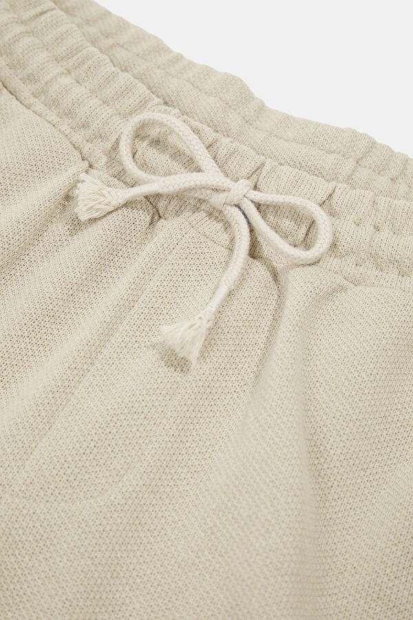 Beige Straight Men's Shorts 3