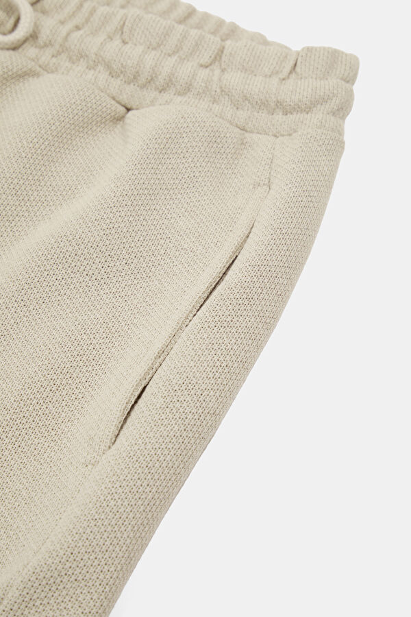 Beige Straight Men's Shorts 4