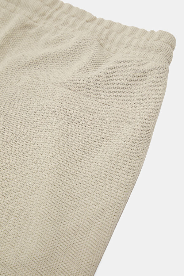 Beige Straight Men's Shorts 5