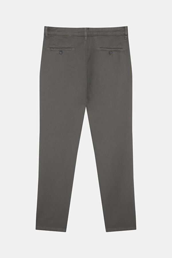 Men's Grey Straight Leg Trousers 2