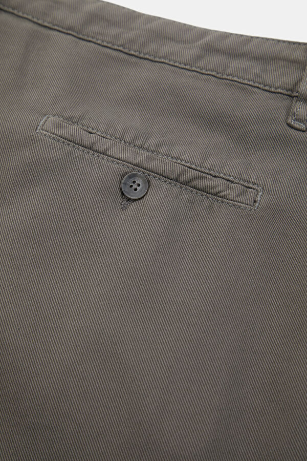 Men's Grey Straight Leg Trousers 4