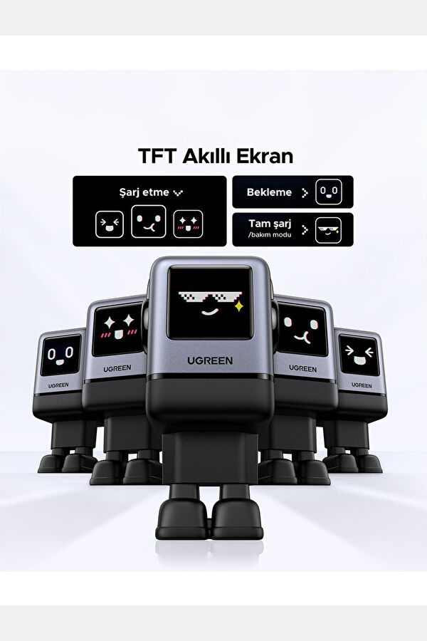Nexode Uno 100W Robot Gan Hızlı Şarj Cihazı 3xUSB-C, 1USB-A 2