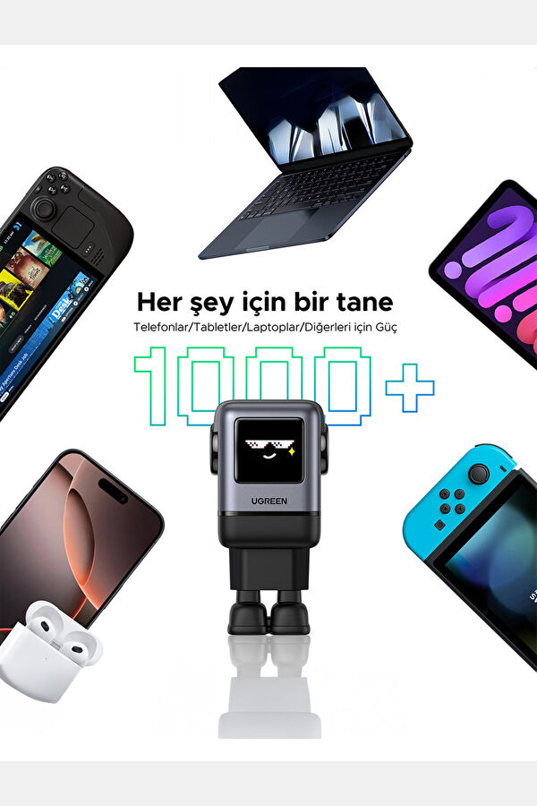 Nexode Uno 100W Robot Gan Hızlı Şarj Cihazı 3xUSB-C, 1USB-A 9