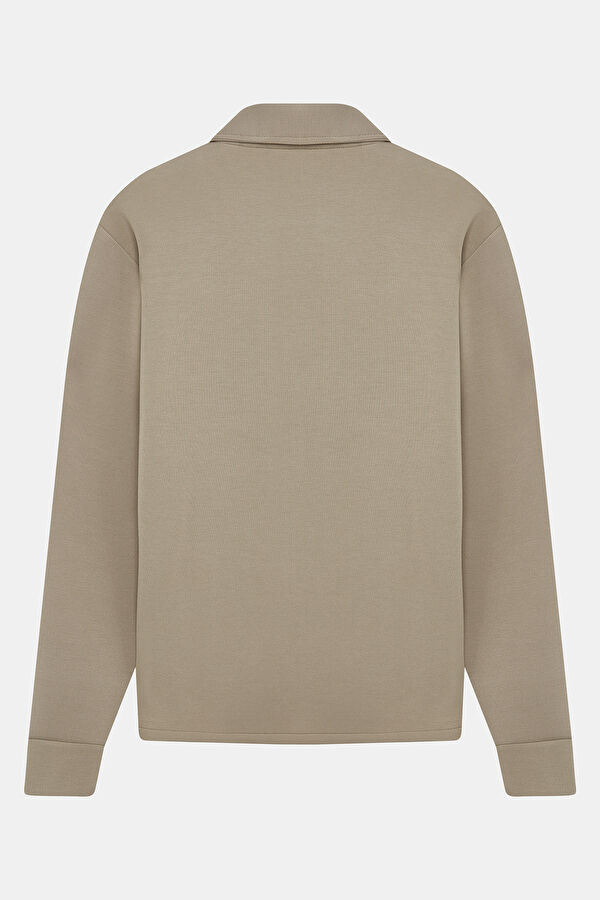 Beige Zip-Up Men's Jacket 2