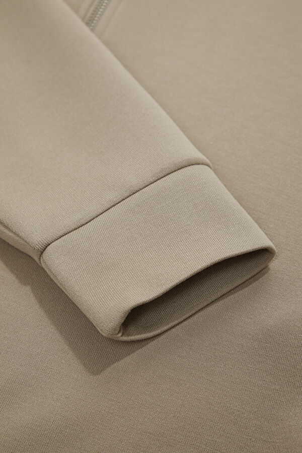 Beige Zip-Up Men's Jacket 4