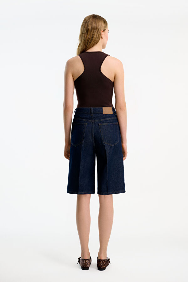 Women's Sleeveless Blouse in Coffee Brown 2