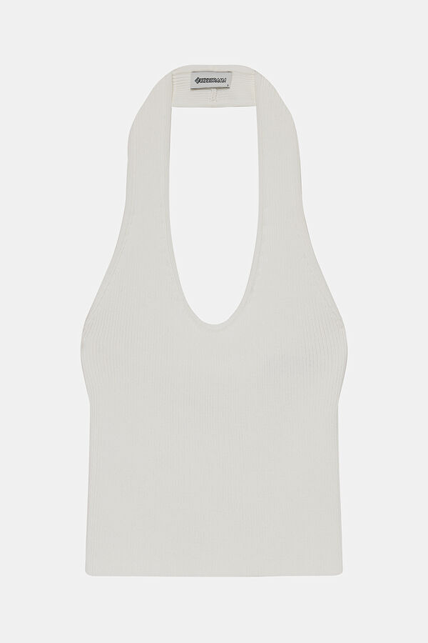 Women's Sleeveless Blouse in Ecru