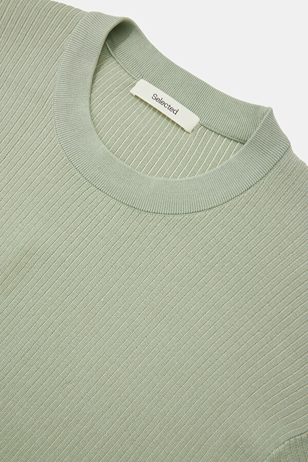 Relax Fit Light Green Crew Neck Men's T-Shirt 3