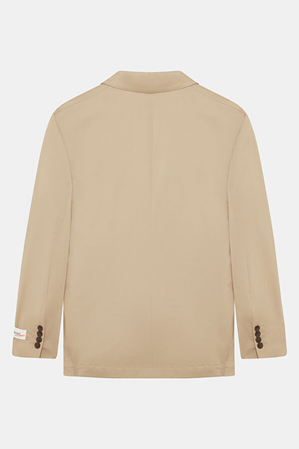 X Hotel Amour Beige Buttoned Organic Cotton Men's Jacket 5