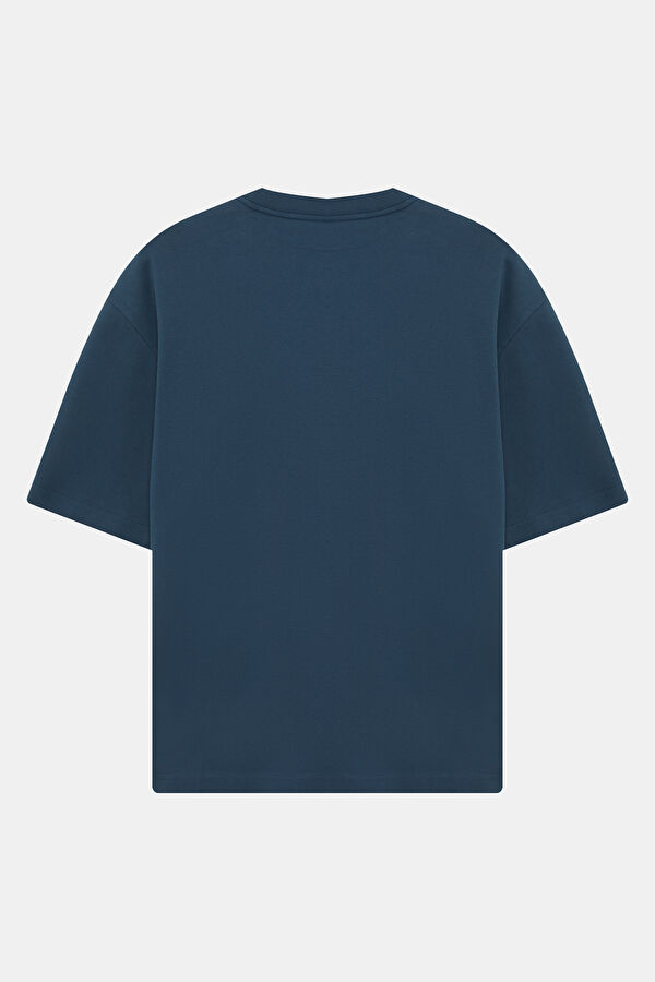 Relax Fit Petrol Crew Neck Men's T-Shirt 2