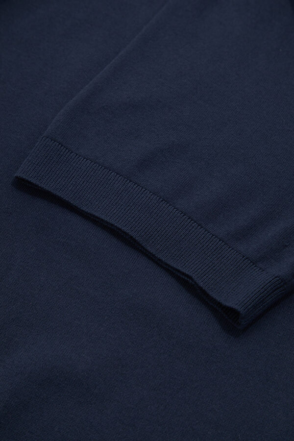 Navy Blue Crew Neck Men's T-Shirt 4
