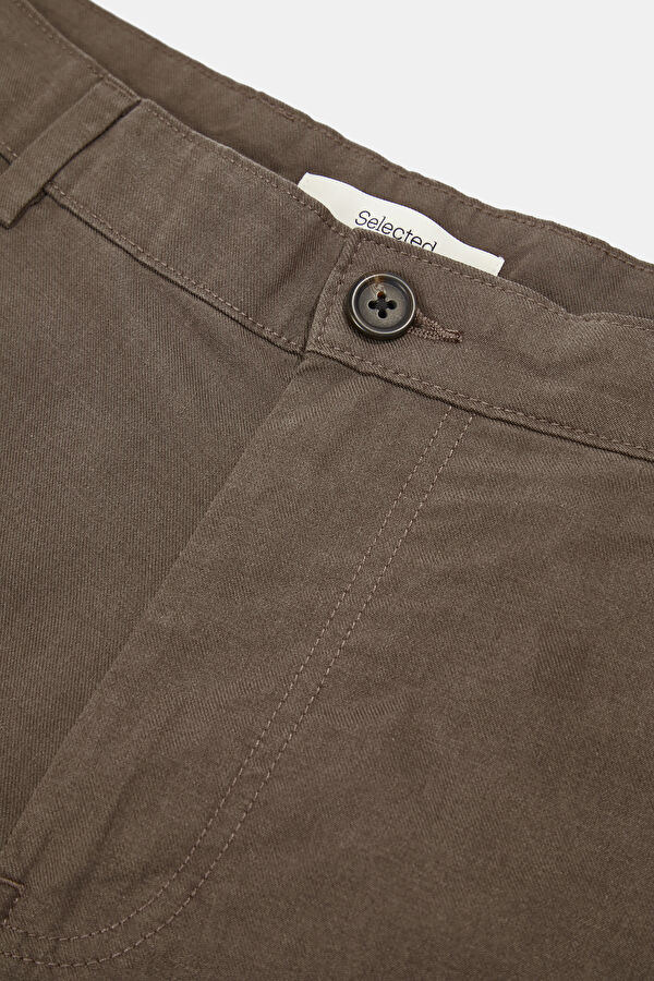 Brown Lyocell Cotton Men's Shorts 3