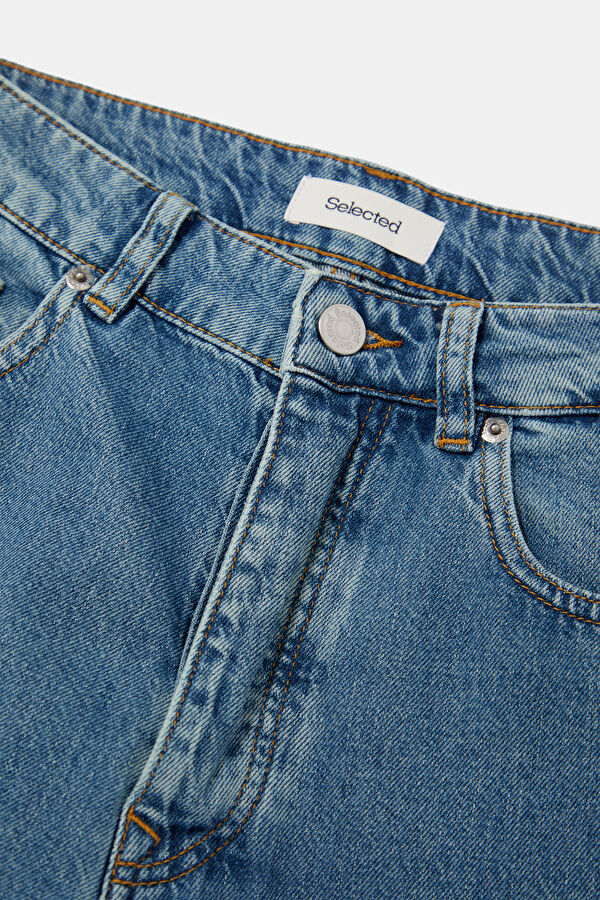 Relax Kalıp Mavi Baggy Fit Kot Erkek Jean Pantolon 4