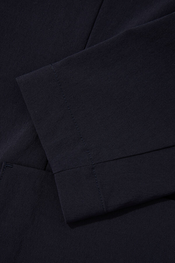 Navy Buttoned Men's Jacket 4