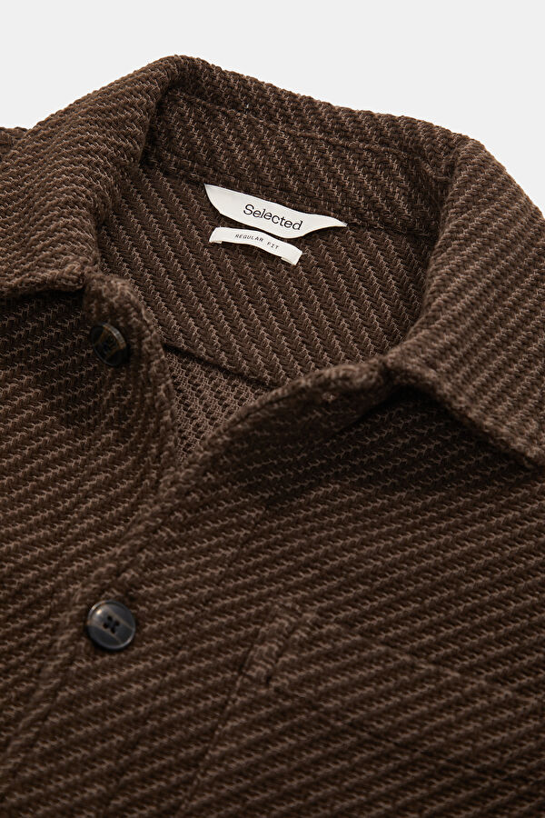 Brown Organic Cotton Men's Cardigan 5
