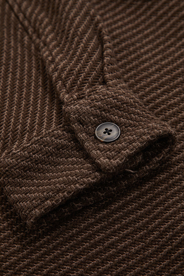 Brown Organic Cotton Men's Cardigan 6