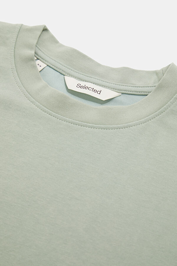 Relax Fit Light Green Crew Neck Men's T-Shirt 3