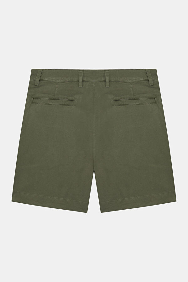 Khaki Lyocell Cotton Men's Shorts 2