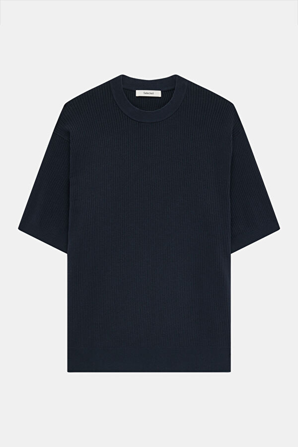 Relax Fit Navy Crew Neck Men's T-Shirt
