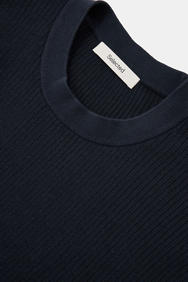 Relax Fit Navy Crew Neck Men's T-Shirt 3