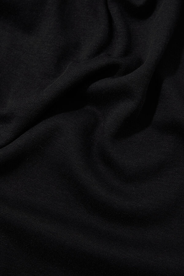 Relax Fit Black Crew Neck Men's T-Shirt 4