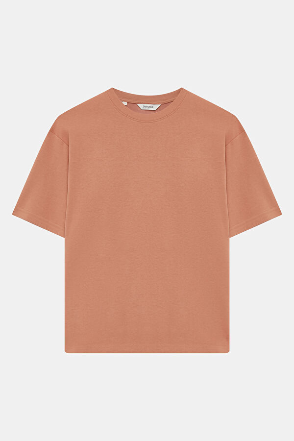 Relax Fit Pink Crew Neck Men's T-Shirt