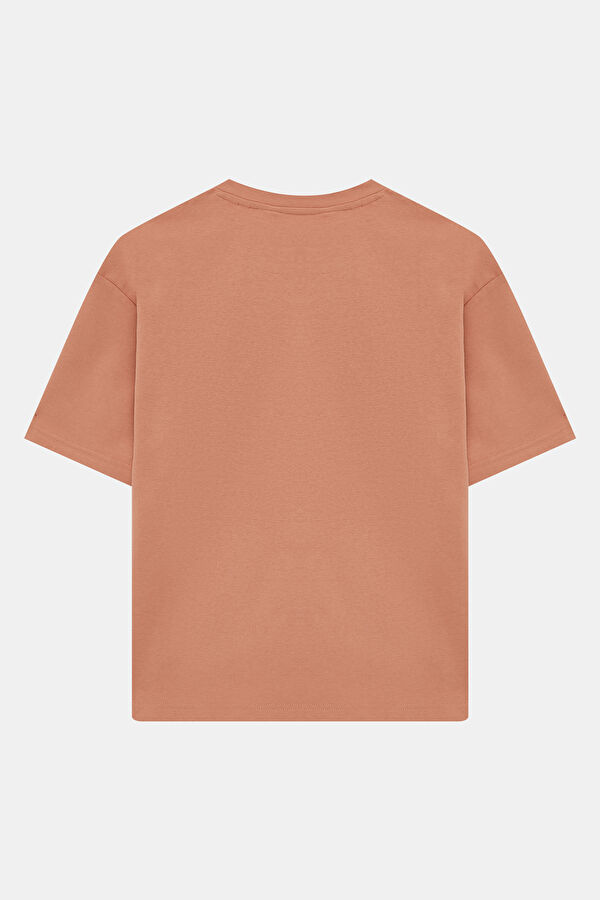 Relax Fit Pink Crew Neck Men's T-Shirt 2