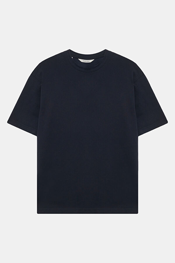 Relax Fit Navy Crew Neck Men's T-Shirt