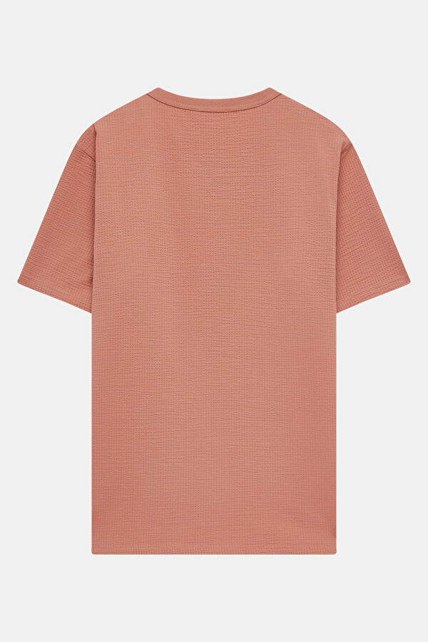 Pink Crew Neck Men's T-Shirt 2