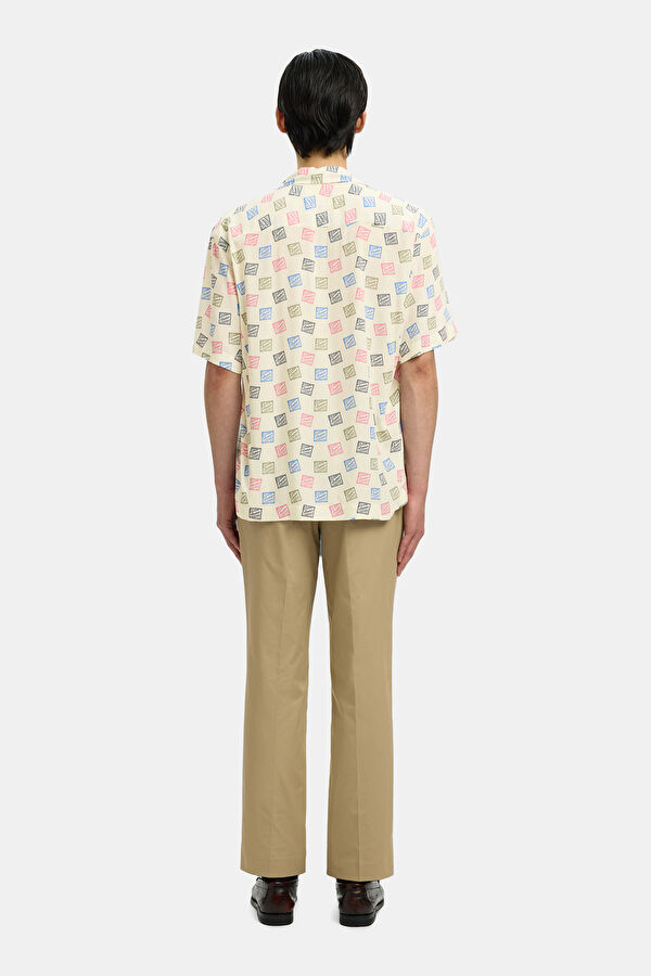 X Hotel Amour Relax Kalıp Çok Renkli Desenli Resort Yaka Gömlek 2