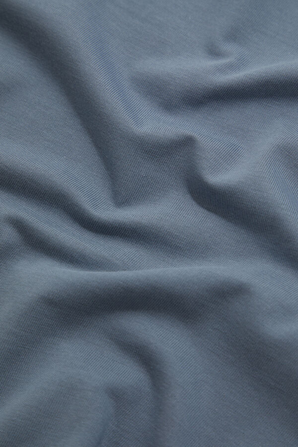 Blue Crew Neck Men's T-Shirt 4