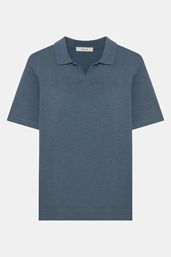 Koyu Mavi Polo Yaka Erkek T-Shirt