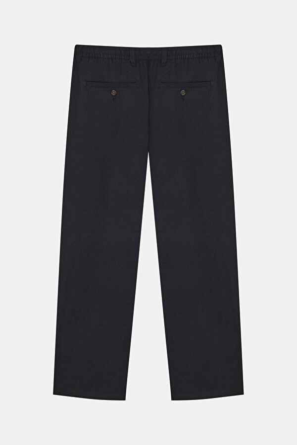 Relax Fit Black Loose Organic Cotton Men's Trousers 2