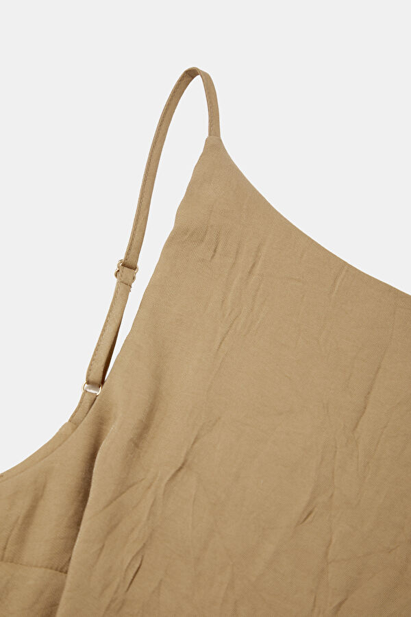 Light Camel Short Women's Dress 5