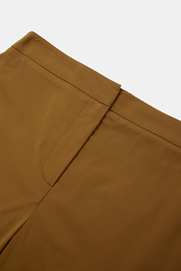 Açık Camel Straight Kadın Pantolon 5