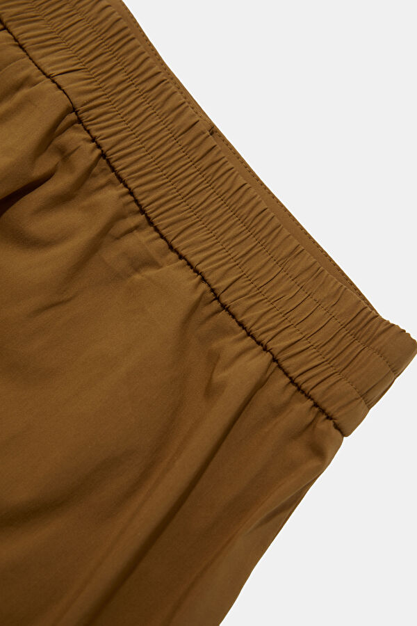 Açık Camel Straight Kadın Pantolon 7