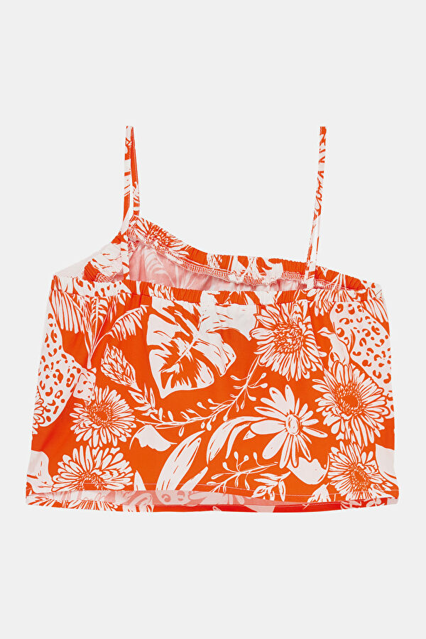 Multicolored Patterned Kids' Sleeveless Blouse 2