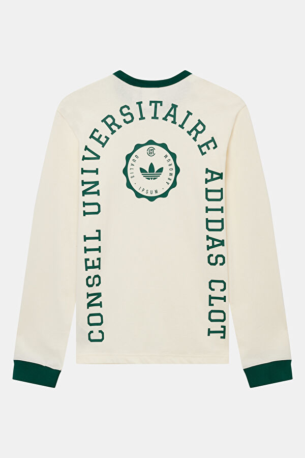 X Edison Chen Clot Krem Bisiklet Yaka Baskılı Erkek T-Shirt 5
