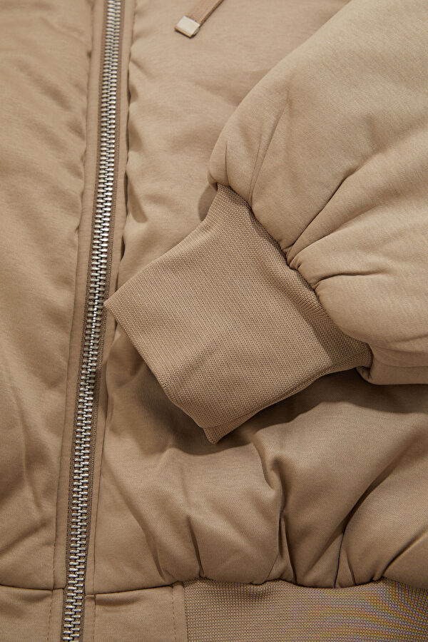 Beige Zip-Up Men's Jacket 5