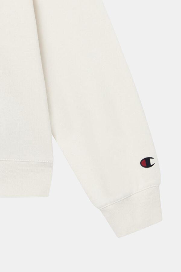 Cream Stand-Up Collar Kids' Sweatshirt 2
